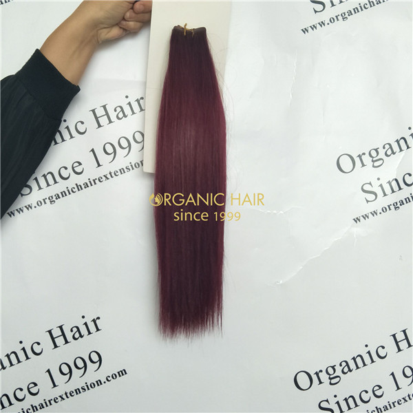 Wholesale tape in human hair extensions and good reviews 99J X37